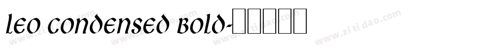 Leo Condensed Bold字体转换